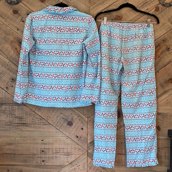 Valerie Bertinelli Flannel Snowflake Sleep Set S - Picture 6 of 8